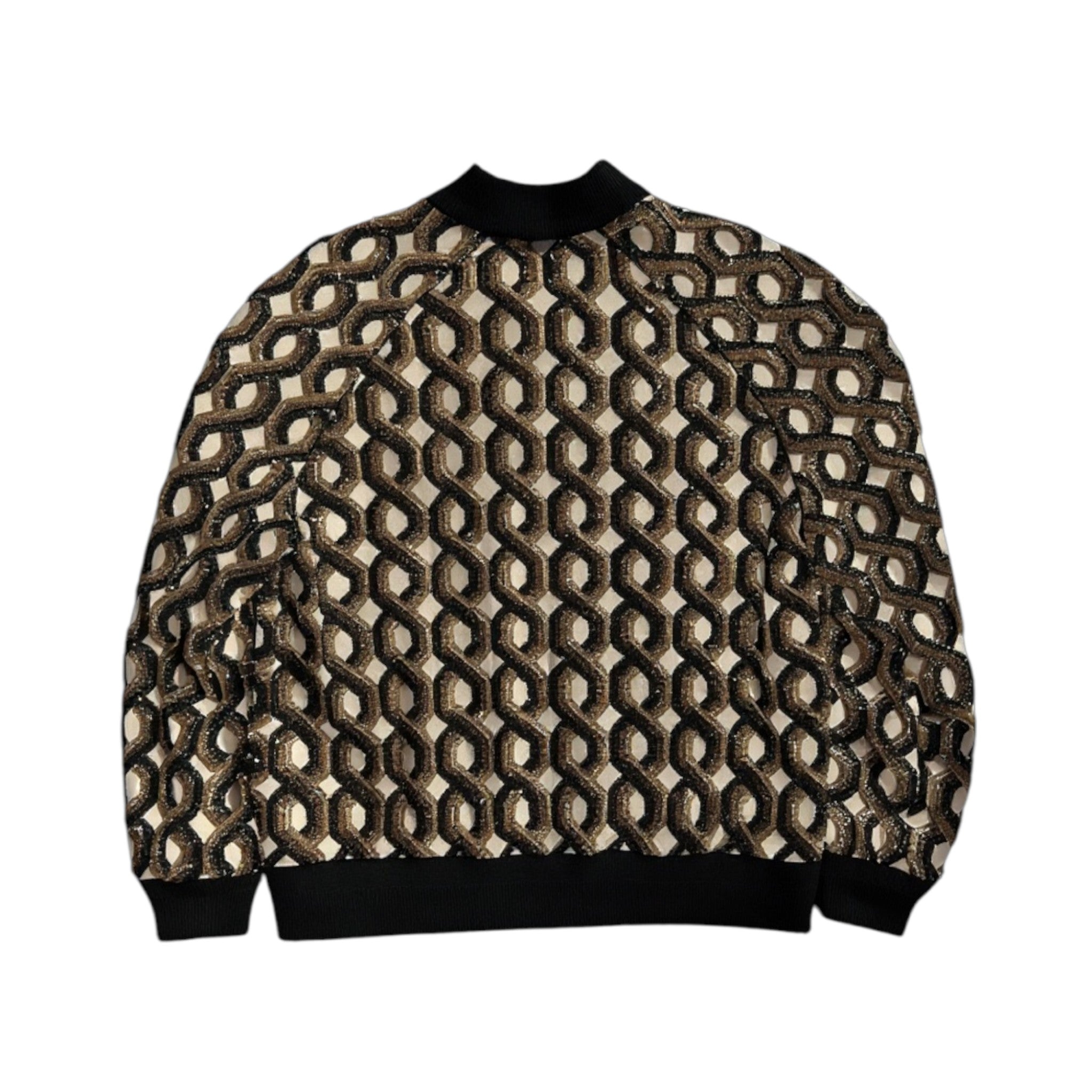 Celine Couture Silk Beaded Bomber Jacket by Hedi Slimane