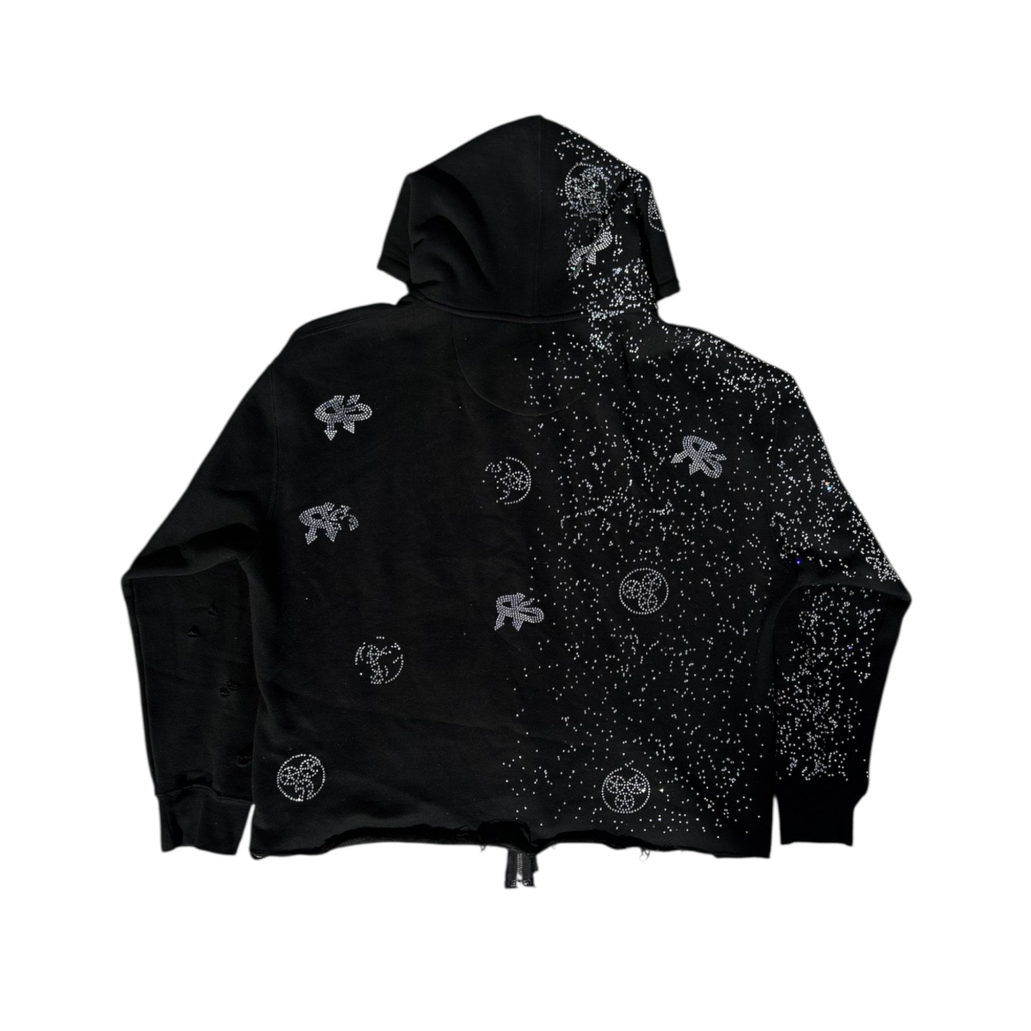 ReFresh Studio “What The?” Rhinestone Zip-Up (One of One)
